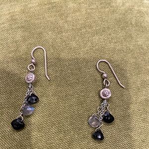 Brighton Dangly Black & silver earrings
